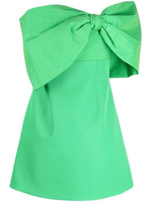 Rachel Gilbert Kace one-shoulder minidress - Green
