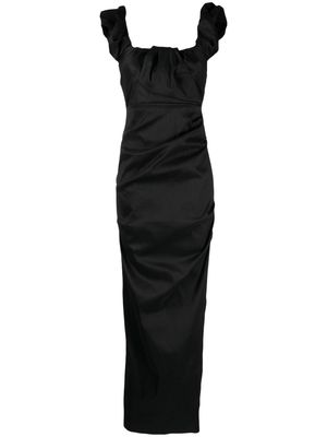 Rachel Gilbert Kalina ruched dress - Black