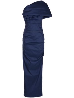 Rachel Gilbert Kat ruched maxi dress - Blue