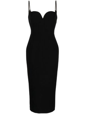 Rachel Gilbert Loren sweetheart-neck midi dress - Black