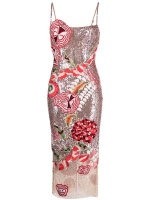 Rachel Gilbert Mari sequin-embellished dress - Pink