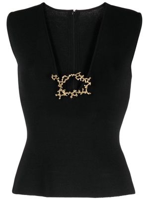 Rachel Gilbert Paloma ring-embellished top - Black