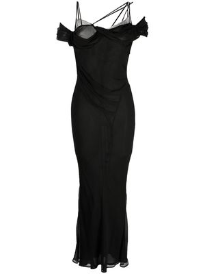 Rachel Gilbert Quinn silk maxi dress - Black