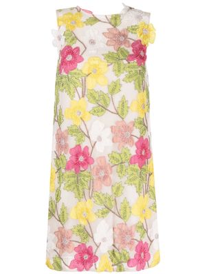Rachel Gilbert Willow floral-embroidery mini dress - Multicolour