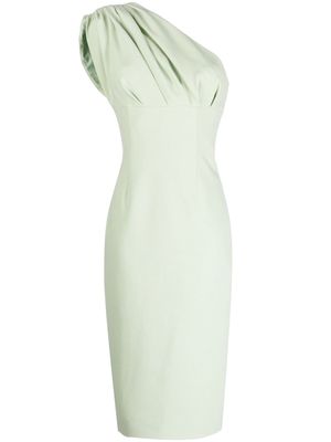 Rachel Gilbert Winnie one-shoulder midi dress - Green