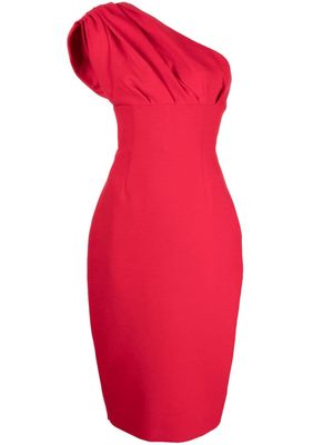 Rachel Gilbert Winnie one-shoulder midi dress - Red