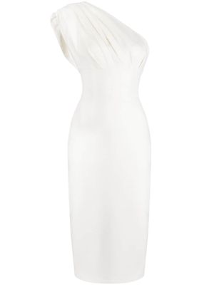 Rachel Gilbert Winnie one-shoulder midi dress - White