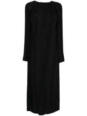 Rachel Gilbert Ziara open-back plissé dress - Black