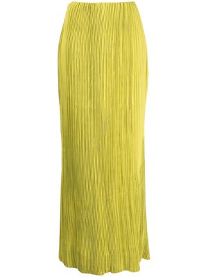 Rachel Gilbert Ziara plissé maxi skirt - Green