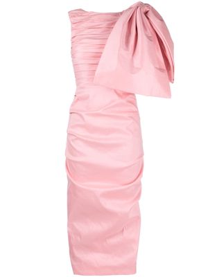 Rachel Gilbert Zima ruched midi dress - Pink