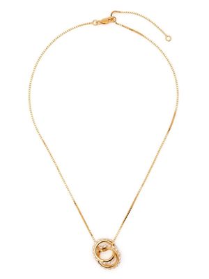 Rachel Jackson Eternity rings studded pearl necklace - Gold