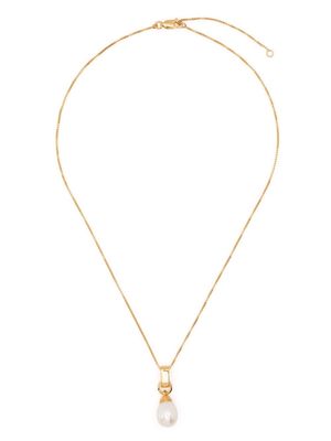 Rachel Jackson pearl-pendant chain necklace - Gold