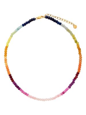 Rachel Jackson Rainbow logo-charm necklace - Multicolour