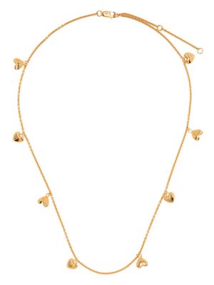 Rachel Jackson Untamed Deco Hearts necklace - Gold