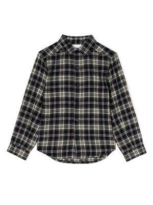 Rachel Riley check-pattern cotton shirt - NAVY