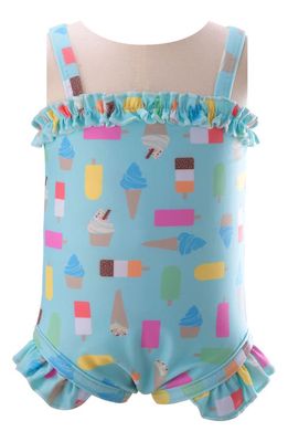 Rachel Riley Kids' Ice Lolly Swimsuit in Aqua