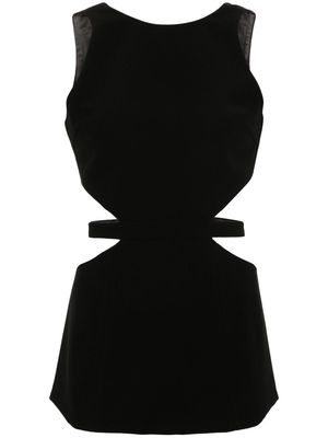 RACIL Patty cut-out crepe blouse - Black