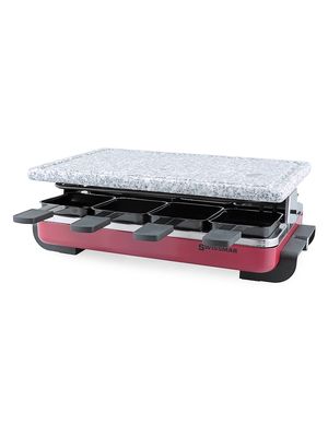Raclette w/Granite Stone Grill Top - Red - Red