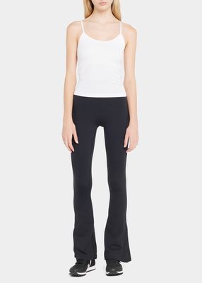 Racquel High-Waisted Slit Flare Pants