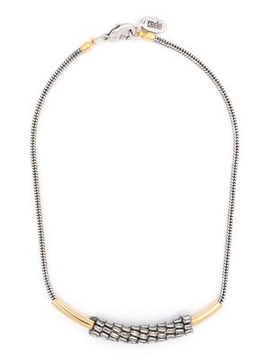 RADA' cable two tone necklace - Silver