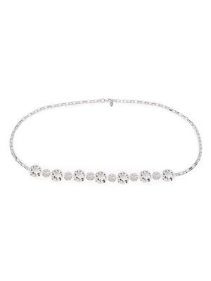 RADA' crystal-embellished chain belt - Silver