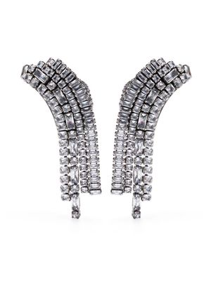 RADA' drop crystal-embellished earrings - Silver