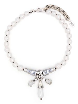 RADA' faux-pearl embellishment necklace - White