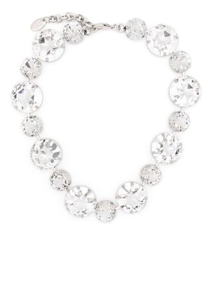 RADA' glass crystal-embellished necklace - Silver