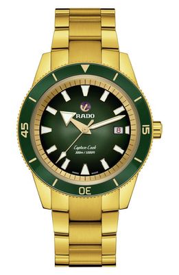 RADO Captain Cook Automatic Bracelet Watch, 37mm in Green 