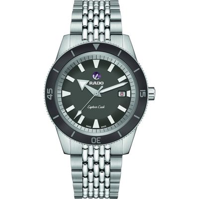 RADO Captain Cook Automatic Bracelet Watch, 42mm in Grey 