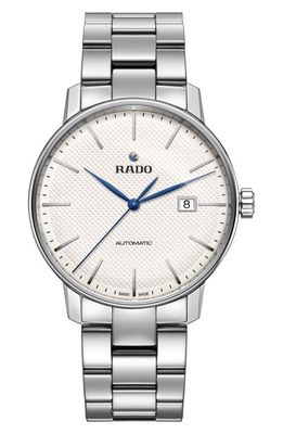 RADO Coupole Classic Automatic Bracelet Watch, 41mm in Silver/White/Silver 