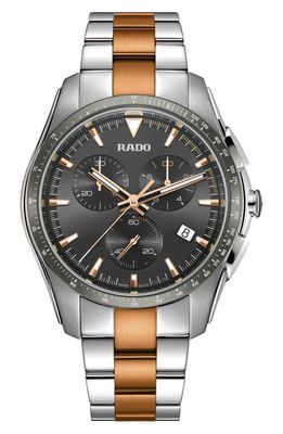 RADO Hyperchrome Chronograph Bracelet Watch, 45mm in Black 