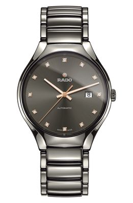 RADO True Automatic Diamond Ceramic Watch