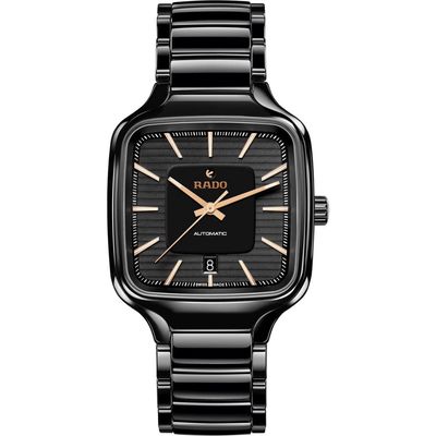 RADO True Square Automatic Bracelet Watch, 38mm in Black 