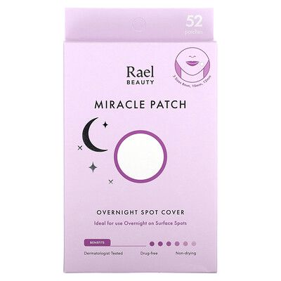 Rael, Beauty, Miracle Patch, Overnight Spot Cover, 52 Patches