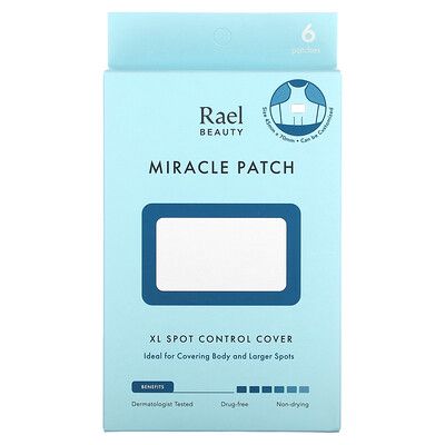 Rael, Beauty, Miracle Patch, XL Spot Control Cover, 6 Patches