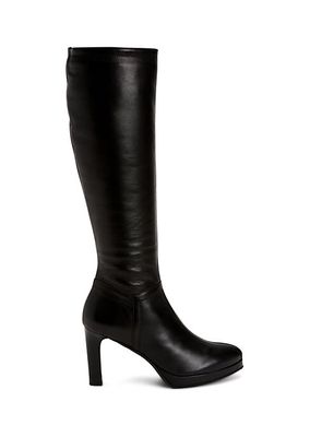 Raelynn Knee-High Leather Platform Boots