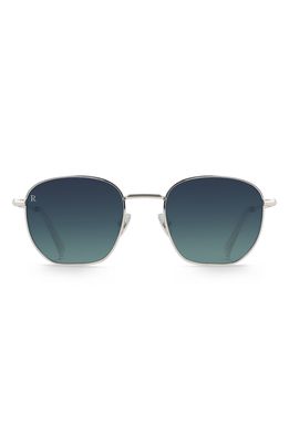 RAEN Alameda 51mm Round Sunglasses in Ridgeline/fog/teal Grad
