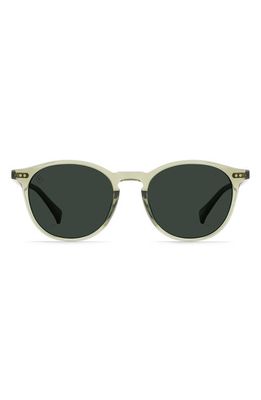 RAEN Basq 50mm Polarized Round Sunglasses in Cambria/Green Polar