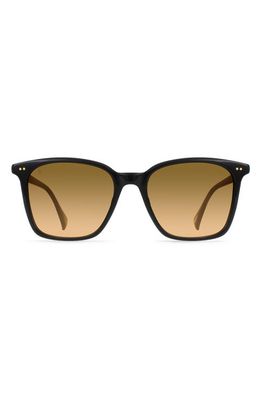 RAEN Darine Oversize Polarized Square Sunglasses in Recycled Black/Reposado Grad