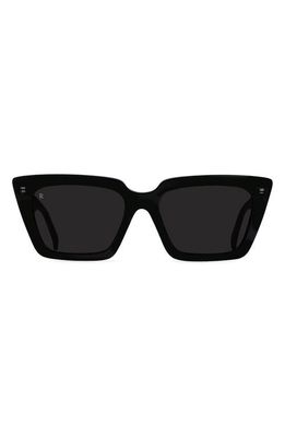 RAEN Keera 54mm Cat Eye Sunglasses in Recycled Black/Smoke Polar