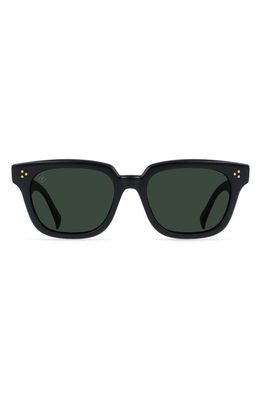 RAEN Phonos Polarized Square Sunglasses in Recycled Black/Green Polar