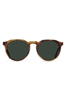 RAEN Remmy 52mm Polarized Round Sunglasses in Split Finish Moab/Green Polar