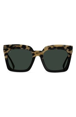 RAEN Vine 54mm Square Sunglasses in Chai/Green