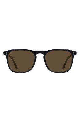 RAEN Wiley Polarized Square Sunglasses in Recycled Black/Brown Polar