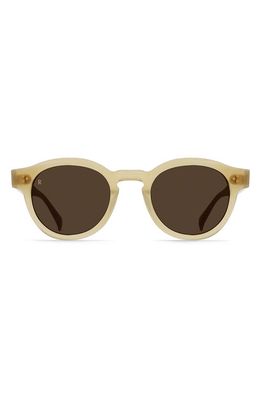 RAEN Zelti Polarized Round Sunglasses in Villa/Vibrant Brown