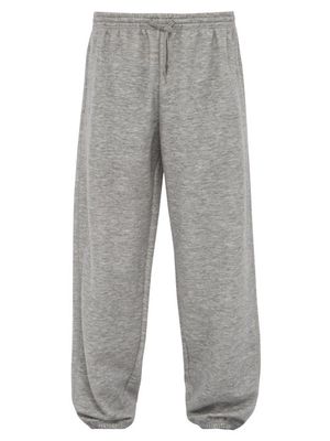 Raey - Cashmere-blend Track Pants - Mens - Grey Marl