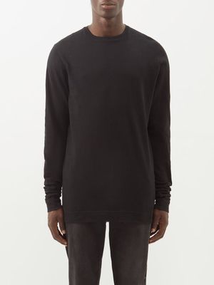 Raey - Fallen Cotton Long-sleeved T-shirt - Mens - Black