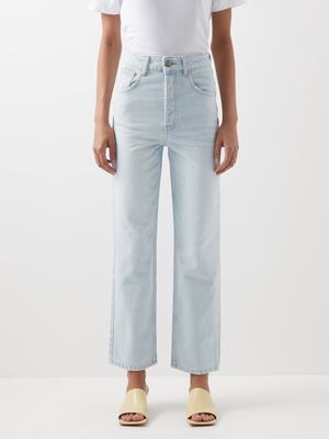 Raey - Find Straight-leg Organic-cotton Jeans - Womens - Light Blue