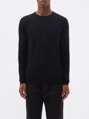 Raey - Fitted Responsible Merino-wool Crew-neck Sweater - Mens - Black